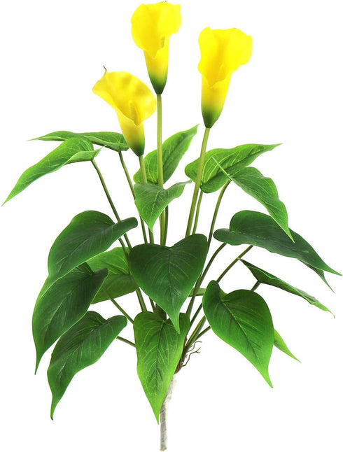 Artificial Flower 17 inches Calla Lily Silk Plant Fake Bonsai Flowers Greenery Plants for Indoor Outdoor Home Office Bedroom Table Centerpieces Pa...