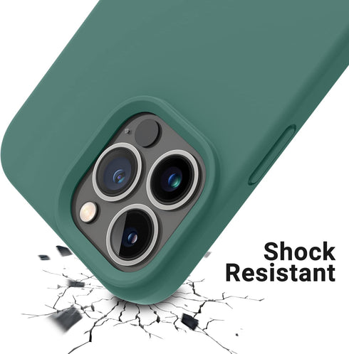 OTOFLY Designed for iPhone 14 Pro Case, Silicone Shockproof Slim Thin Phone Case for iPhone 14 Pro 6.1 inch (Pine Green)...