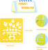 24 Pieces Painting Stencil Templates for Kids 6 Inches Drawing Stencils Chalk Stencils Plastic Drawing Washable Template Stencils for Children Tod...