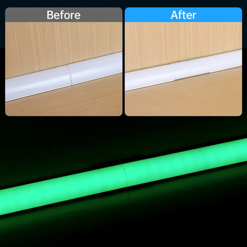 Muzata 20PACK V-shape LED Channel Extension Connectors for V1SW Aluminum LED Channel, The Channels Can Be Connected Seamless for Longer Lighting P...