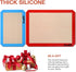 Silicone Baking Mat Set, 2 Half Sheets Silicone Mats (15.8 x 11.8 IN) and 1 Quarter Sheet Baking Mat (11.8 x 7.8 IN), Set of 3 Silicone Baking She...