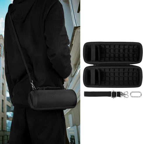 co2CREA Hard Travel Case Replacement for JBL Flip 6 FLIP 5 Waterproof Portable Bluetooth Speaker (Black Case + Inside Black)...