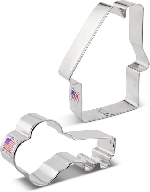 Real Estate Cookie Cutters 2-Pc. Set Made in USA by Ann Clark, House, Key...