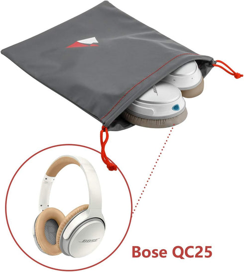 Universal Waterproof Headphone Protection Pouch Bag for Varias Headsets 11" x 9.25" inch Metallic Gray Color...