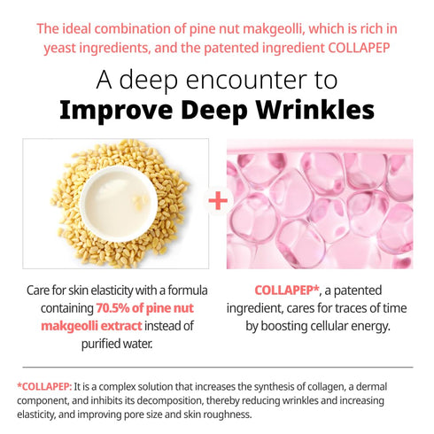 Collapep infused jat-makgeolli firming serum | Anti Wrinkle | Pore and Rough Skin | Korean Skin Care | Soothing Serum | K-beauty...