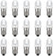 MECCANIXITY 3-3.8V/0.06A E10 Mini Light Bulbs, 15Pcs Miniature Screw Bulbs Flashlight Bulbs for Scientific Experiment Lighting DIY Accessories, Wh...