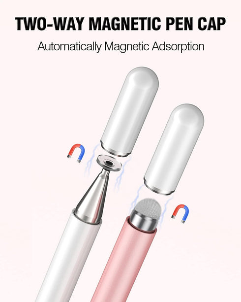 Stylus Pen for Touchscreen, 2 in 1 Stylists Pens Compatible with All Touch Screens Devices, Tablets, iPhone, iPad, Android, Computer, Laptop, Fine...