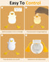 Attivolife Duck Night Light for Kids, Cute Animal Silicone Lamp Touch Control + Dimmable + Timer, USB Rechargeable LED Feeding, Bedside Bedroom De...