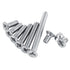 100Pcs/Bag M3 Machine Screws,9Types M3 Flat Head Stainless Steel SS304 Machine Countersunk Screw Bolt Fastener(M3x5)...