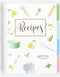 Recipe Book to Write in Your Own Recipes, 8.5" x 11" Personal Blank Recipe Notebook, Removable Hardcover Recipe Journal Book Binder with 8 Divider...