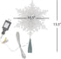 Kurt Adler 20-Light 10-Inch Clear Snowflake Treetop with Color-Changing RGB LED Bulbs...