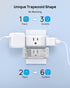 TROND Multi Plug Outlet Extender 2 Pack - Electrical Wall Outlet Splitter, 3 Way Outlet Wall Adapter, Cruise Essentials, Small Multiple Plug Expan...