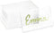Bright Creations 20-Pack Clear Acrylic Place Cards for Seating, Wedding Guest Names, Table Settings, Dinner Parties, Food Labels, Party Decor, 3.5...