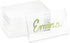 Bright Creations 20-Pack Clear Acrylic Place Cards for Seating, Wedding Guest Names, Table Settings, Dinner Parties, Food Labels, Party Decor, 3.5...