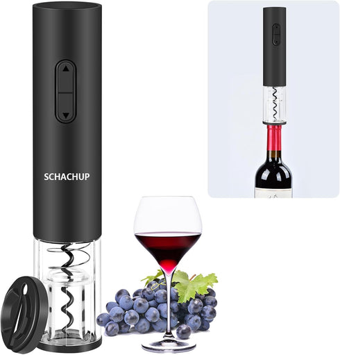 Electric Wine Opener, Wine Bottle Openers, Automatic corkscrew wine opener with Foil Cutter, Cool home kitchen gadgets, wine accessories for wine ...