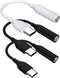 ACAGET USB C to 3.5mm Audio Adapter, 3 Pack USB Type C to AUX Dongle Cable 3.5mm Headphone Jack Converter for Samsung Galaxy S24 Ultra S23 S22 S21...