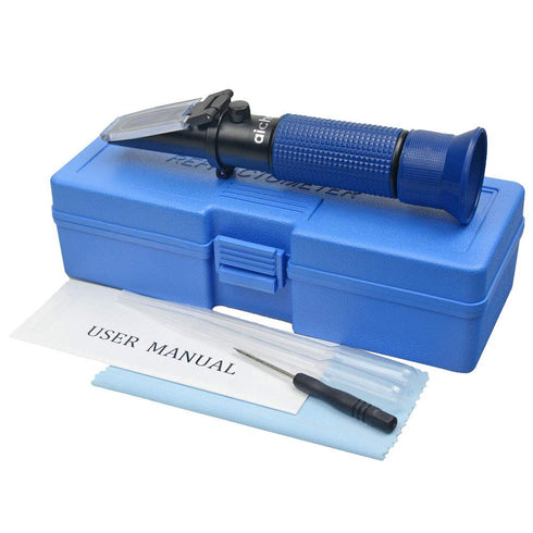 Brix Refractometer for Measuring Sugar Content in Brewing, Cooking and Food Indurstry.Dual Scale: Brix of 0-32% and Corresponding Specific Gravity...