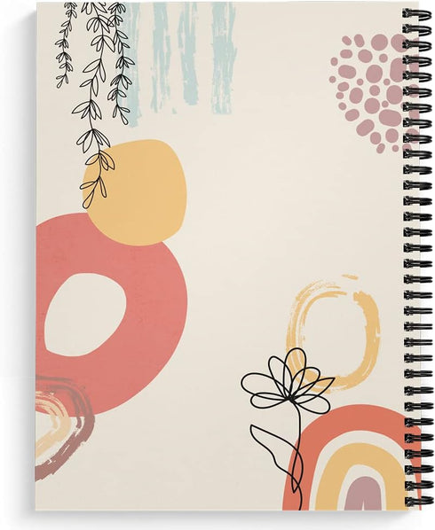 Softcover Swearing Helps 8.5" x 11" Snarky Spiral Notebook/Journal, 120 College Ruled Pages, Durable Gloss Laminated Cover, Black Wire-o Spiral. M...