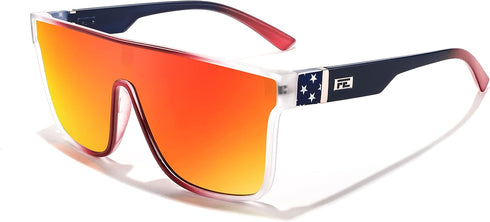 FEISEDY Fashion Flat Top Sunglasses Trendy Oversized Square Shades Women Men UV400 B2996...