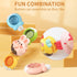 Suction Cup Toys for Babies,Spinner Toys for Babies,Suction Spinners Baby,Baby Montessori Sensory Educational Learning Candy Stack Toy,Toddler Bir...