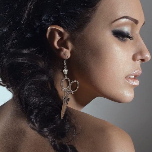 Honbay Gothic Scissors Dangle Drop Earrings Fashion Punk Earrings...