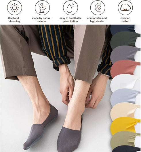 Women No Show Socks Low Cut Women Invisible for Flats and Dress Shoes Liner Socks with Non-Slip Heel Grips...