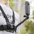 Aluminum Alloy Extension Arm Metal Pole Mount, Extension Arm Mount Compatible with Insta360 ONE X4/X3, GoPro Hero 12/11/10, DJI Osmo Action 4/3/2,...