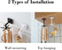 Hanging Utensil Holder Hooks Kitchen Utensil Hanger Wall Mount 360 Degrees Rotating Folding Hook Self Adhesive Hook Utensil Rack with 6 Hooks for ...