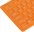 ASHATA Foldable Silicone Keyboard USB Wired Keyboard Mute Waterproof Rollup Keyboard for PC Laptop Notebook, 2 Color, 108 Keys(Orange)...