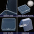 16 Pieces Small Plastic Bead Storage Containers and Organizer Transparent Boxes with Hinged Lid, Clear Craft Supply Box for DIY Art Craft Accessor...