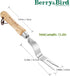Berry&Bird Hand Weeder Tool, Stainless Steel Gardening Weed Puller, 12.1" Manual Weeding Removal Cutter Tool with Ash Wood Handle for Planting, We...