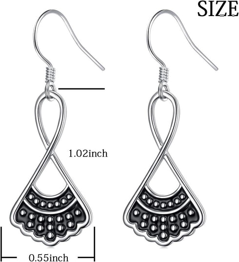 Sterling Silver RBG Dissent Collar Earrings Dangle Drop Stud Jewelry Gifts for Women Fan of Ruth Bader Ginsburg...