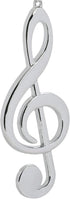 The Bridge Collection 5" Silver Treble Clef Car Charm- Car Ornament- New Driver Gifts- Band & Music Teacher Gift- Band Students- Choir Singers- Fu...
