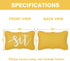 Outdoor Pillow Covers 12 x 20 Inch, Waterproof Yellow Lumbar Throw Pillows for Patio Porch Furniture Couch, Yellow Decorative Cushion Cover, Sprin...
