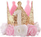 1st Birthday Hat Girl Decorations First For Baby Gifts Rose Gold Pink Crown Party One Year Old Princess...