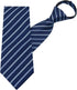 Mantieqingway Zipper Ties for Men Boy Pre-tied Neck Tie 3.15'' Polyester Woven Jacquard Tie Zip on Neckties for Wedding Party (Blue Stripe)...