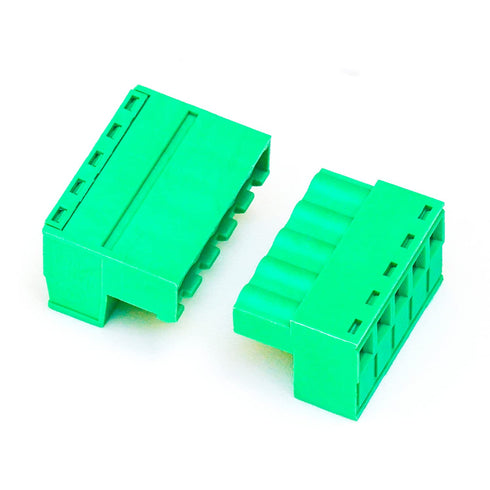 2 Set 5.08mm 5 Pin Male & Female Phoenix Type Connector No Soldering Green PCB Screw Terminal Block 5 Pole...