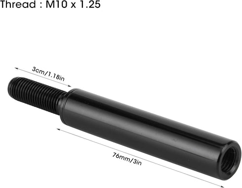 Car Shifter Lever Extension, 3in Aluminum Alloy Shift Knob Extender Manual Shifter Gear Lever Extension M10 x 1.25...