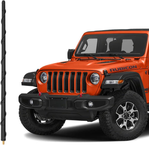 KSaAuto 16 Inch Antenna for 2007-2025 Jeep Wrangler JK JL JKU JLU Gladiator JT, Jeep Exterior Accessories, Jeep Antenna Replacement, Jeep Radio Up...