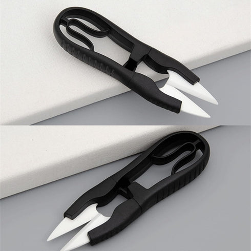 Insulated U-shaped Ceramic Scissors Multipurpose High Hardness Cutter For Cutting Battery Cable Mobile Phone Repair Tool Embroidery Tools Supplies...