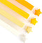 Bouiexye 540 Sheets Star Paper, Yellow Solid Color Gradient Color Paper Star Strips Double Sided Lucky Origami Star Paper Strips for Hand Art Craf...