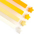 Bouiexye 540 Sheets Star Paper, Yellow Solid Color Gradient Color Paper Star Strips Double Sided Lucky Origami Star Paper Strips for Hand Art Craf...