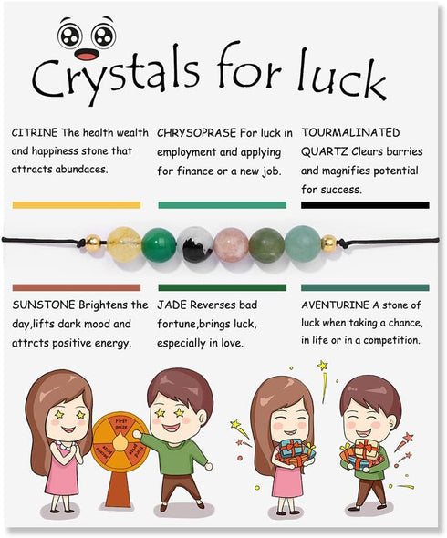 Fuqimanman2020 6mm Spiritual Crystal 7 Chakra Stretch Bracelet Natural Stone Healing with Meaning Cards Quartz Amethyst Reiki Beaded for Women Men...