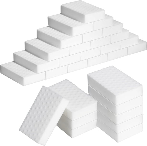 30PCS Magic Sponge Eraser - 2X Density Sponge Foam Cleaning Pads for Kitchen, Bathroom, Furniture, Leather, Floor,Car Cleaning Tool 100x60x20mm...