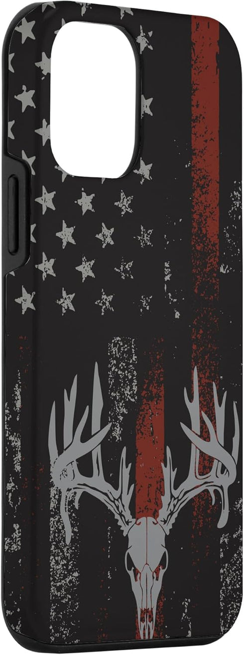 iPhone 12 mini American Flag Whitetail Deer Buck Hunting USA FLAG Hunter Case...