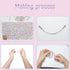 Alphabet Beads A-Z 1400Pcs Letter Beads, Acrylic 4x7mm Round Letter Beads Kits,Black Digit and Colorful Smile Beads for Bracelets Necklaces DIY Je...