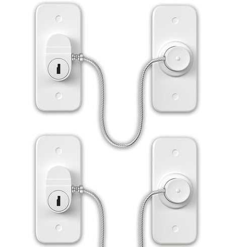 AOSITE Mini Fridge Locks for Kids No Drill Refrigerator Locks for Adults Cupboard Lock Child Safety Locks for Cabinets Drawer Locks Freezer Lock B...