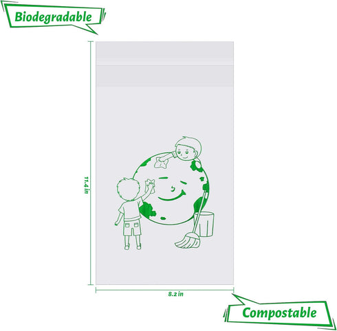 Disposable Car Adhesive Garbage Bags Portable Disposable Trash Bags Leak Proof Vomit Bags White Cartoon Trash Bags for Cars, Kitchens, Bedrooms, K...