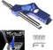 Blue Manual Shifter Extender 12x1.25, Adjustable Height Shift Knob Extender M10*1.5 Aluminum Shift Knob Extension with 4 Adapters for Most Vehicle...