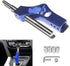 Blue Manual Shifter Extender 12x1.25, Adjustable Height Shift Knob Extender M10*1.5 Aluminum Shift Knob Extension with 4 Adapters for Most Vehicle...